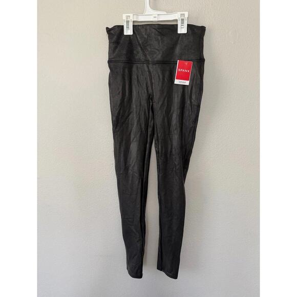 SPANX Denim - Spanx faux leather leggings size medium NWT